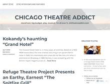 Tablet Screenshot of chitheatreaddict.com